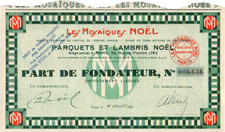 «Les Mosaïques Noël 1930»